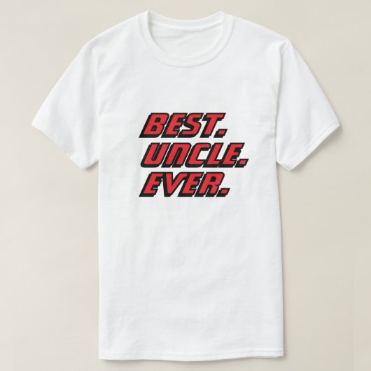 T-shirt Meilleur Oncle du Monde Course Moderne (Design devant)