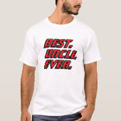 T-shirt Meilleur Oncle du Monde Course Moderne (Devant)