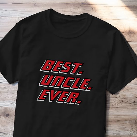 T-shirt Meilleur Oncle du Monde Course Moderne