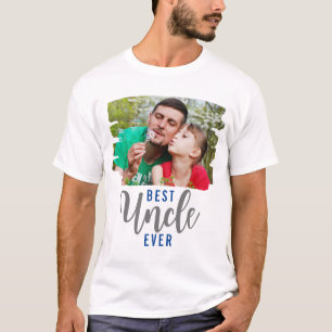 T-shirt Meilleur Oncle jamais Typographie Photo