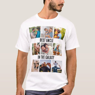 T-shirt Meilleur Oncle Personnalisé Dans La Galaxie 9 Phot
