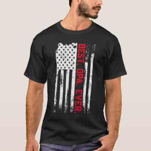 T-shirt Meilleur Opa Ever Américain drapeau américain Père