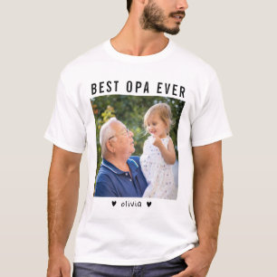 T-shirt Meilleur Opa Grand-père et petit-enfant Photo