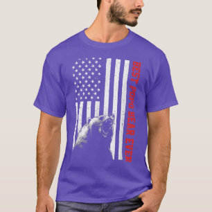 T-shirt Meilleur Ours Popo jamais USA American Flag Fête d