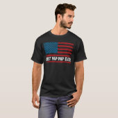 T-shirt Meilleur pap Ever Us Flag Grandpa Fathers Day (Devant entier)