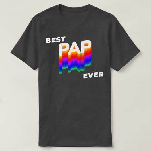 T-shirt Meilleur Pap jamais Grand-père jour (Design devant)