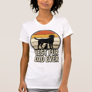 T-shirt Meilleur papa à fourrure jamais conception de mail