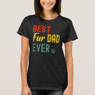 T-shirt Meilleur Papa à Fourrure Pour Hommes Cat Daddy Ou