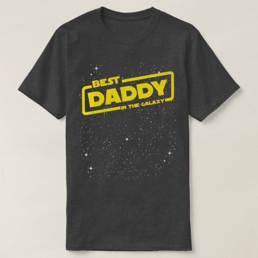 T-shirt Meilleur papa à la Fête des pères Galaxy (Design devant)