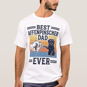 T-shirt Meilleur Papa Affenpinscher Ever Vintage Chemise C
