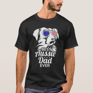 T-shirt Meilleur papa Aussie australien Shepherd