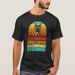 T-shirt Meilleur Papa Berger Allemand Vintage Rétro Hommes