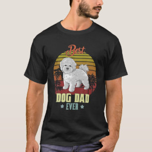 T-shirt Meilleur papa Bichon Frise Ever Cadeaux Papa Amour