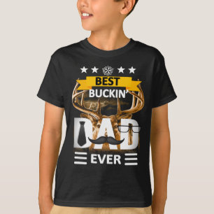 T-shirt meilleur papa buckin jamais