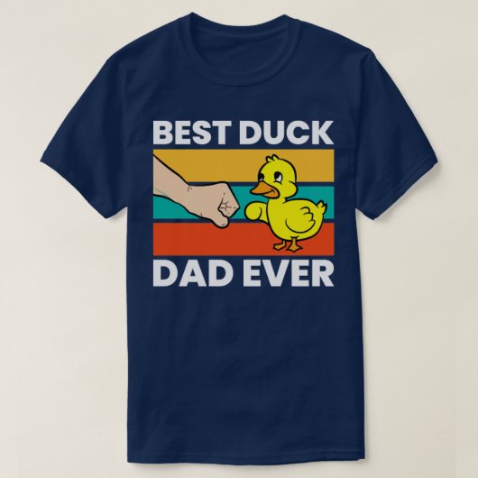 T-shirt Meilleur papa canard jamais (Design devant)