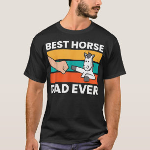 T-shirt Meilleur Papa Cavalier Pour Toujours Équestre