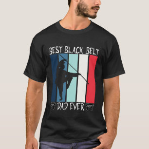 T-shirt Meilleur papa ceinture noire Tang Soo Do drapeau c