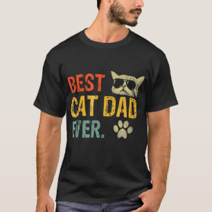 T-shirt Meilleur Papa Chat de toujours-Vintage