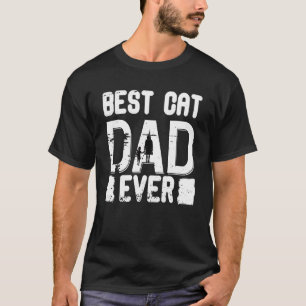 T-shirt Meilleur papa chat de tous les temps Vintage pour