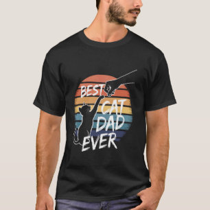 T-shirt Meilleur Papa Chat du Monde Bump Fist Papa Rétro V
