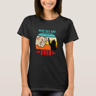 T-shirt Meilleur Papa Chat du Monde  Chat  Fête des Pères 