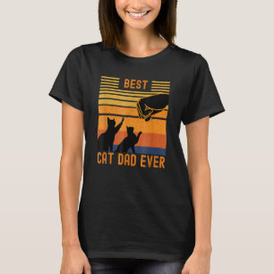 T-shirt Meilleur Papa Chat du Monde Fist Bump pour les Pap