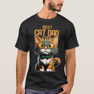 T-shirt Meilleur Papa Chat du Monde Kitty Chatons Papa Fêt