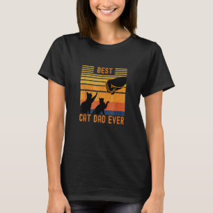 T-shirt Meilleur Papa Chat Fist Bump Pour Papa Fourrure Fê