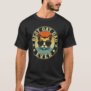 T-shirt Meilleur papa chat vintage à jamais Bump Fit 2