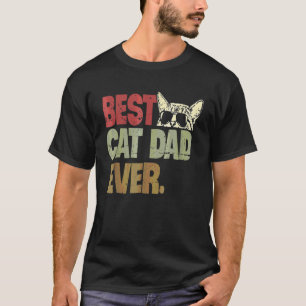 T-shirt Meilleur Papa Chat Vintage Homme Chat Daddy 2022