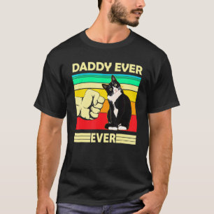 T-shirt Meilleur Papa Chat Vintage pour Hommes Bump Fit P