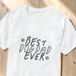 T-shirt Meilleur Papa Chien de Tous les Temps Moderne Noir