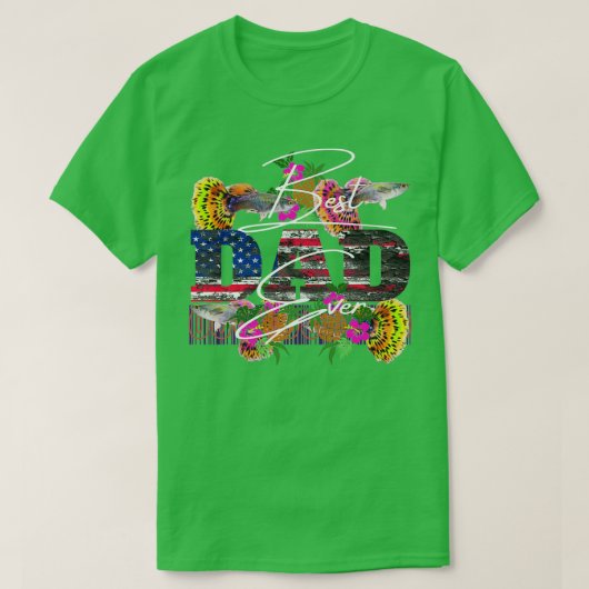 T-shirt Meilleur papa chiot jamais 1 (Design devant)