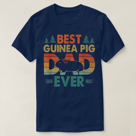 T-shirt Meilleur papa cochon d'Inde Meilleur père cochon d (Design devant)