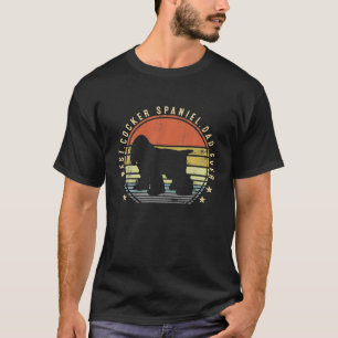 T-shirt Meilleur papa Cocker Spaniel Ever Cadeaux de papa