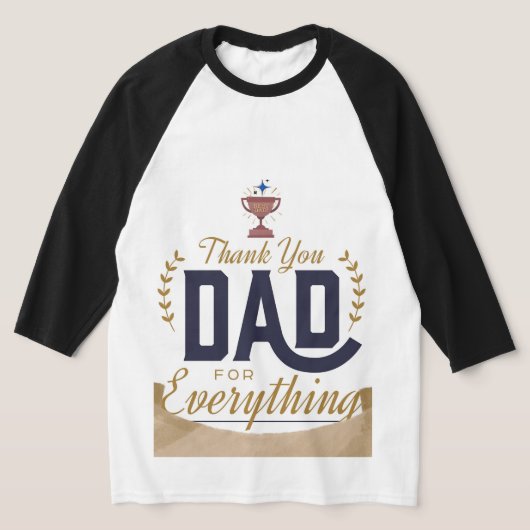 T-shirt Meilleur Papa – Conception Merci (Poser)