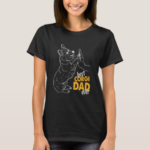 T-shirt Meilleur Papa Corgi Ever Welsh Corgi Pembroke Papa
