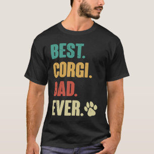 T-shirt Meilleur papa Corgi Pembroke Welsh Corgi Chien