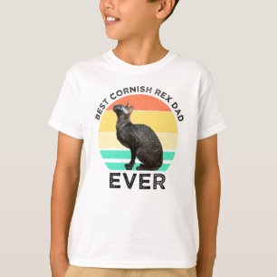 T-shirt Meilleur Papa Cornish Rex de tous les temps