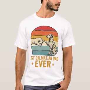 T-shirt Meilleur Papa Dalmatien Vintage Fist Bump Shirt_1