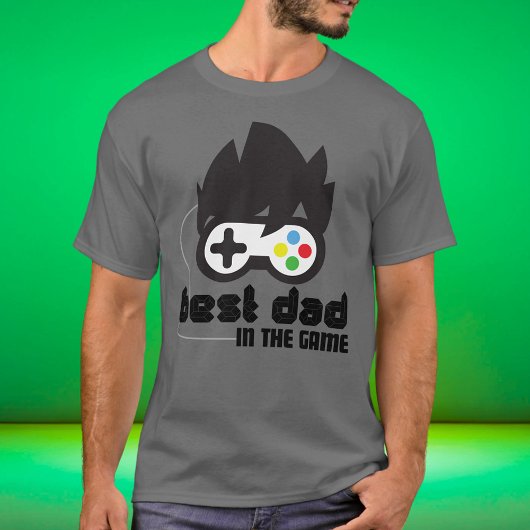 T-shirt Meilleur papa dans le cadeau de jeu pour Gamer Dad