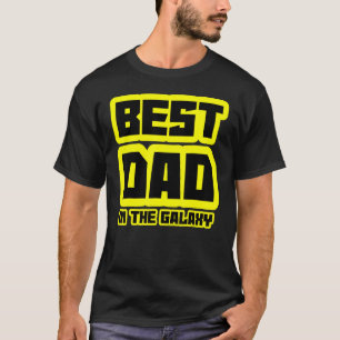 T-shirt Meilleur Papa Dans Le Mari Galaxy Papa Sci Fi Père