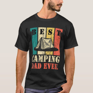 T-shirt Meilleur Papa de Camping Homme Jamais Camper Père