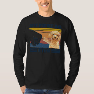 T-shirt Meilleur papa de caniche Jour des pères Vintages