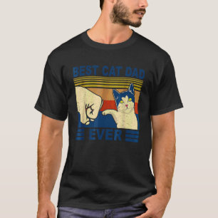 T-shirt Meilleur Papa de Chat de Fiston Fist Bump Papa Ch