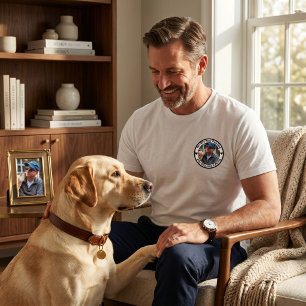 T-shirt Meilleur Papa de Chien au Monde Photo Personnalisé