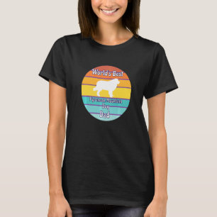 T-shirt Meilleur papa de chien de montagne des Pyrénées au