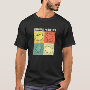 T-shirt Meilleur Papa De Cochon De Guinée Jamais De Pomme 