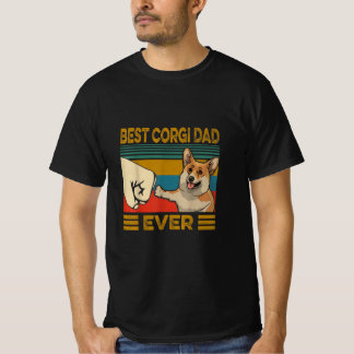 T-shirt Meilleur papa de Corgi