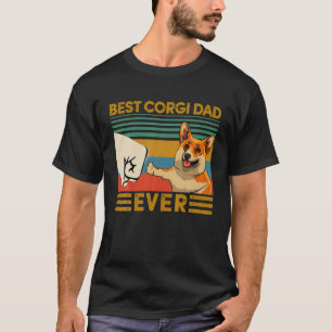 T-shirt Meilleur papa de Corgi jamais renversé Fête du P